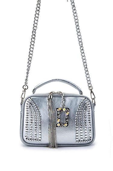  Tamer Tanca Kadın Vegan Gri Omuz Çanta