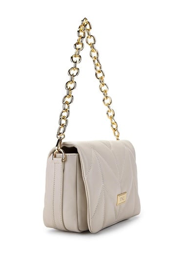  Tamer Tanca Kadın Hakiki Deri Bej Omuz Çanta