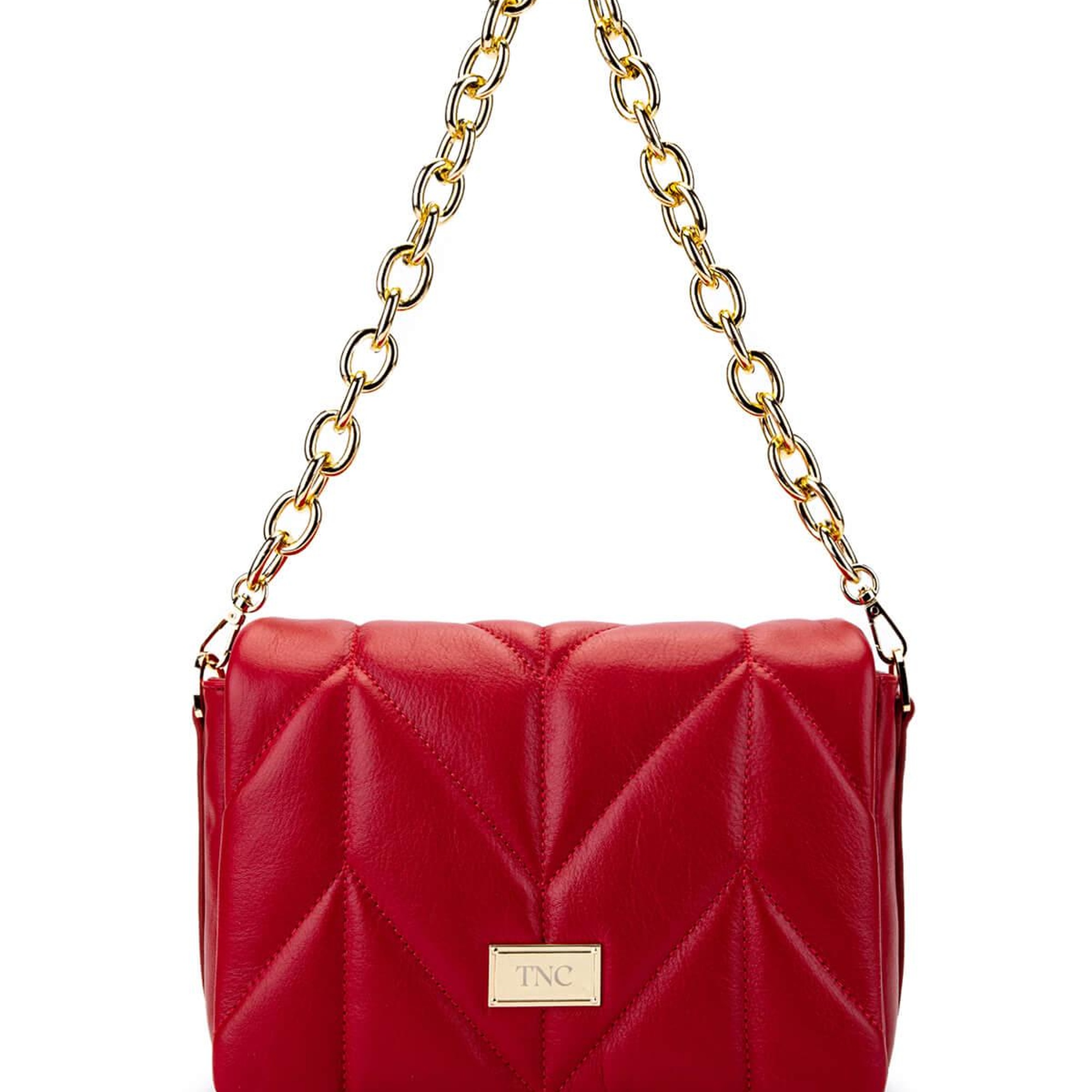 Tamer Tanca Kadın Hakiki Deri Kırmızı Omuz Çanta