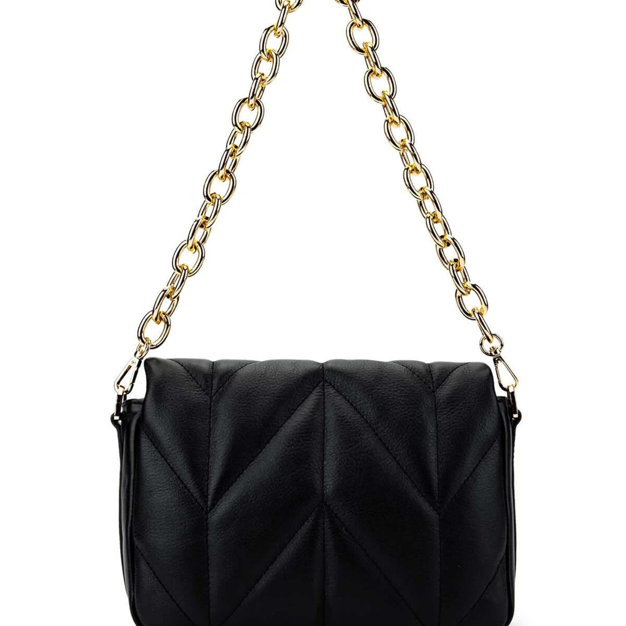 Tamer Tanca Kadın Hakiki Deri Siyah Deri Omuz Çanta