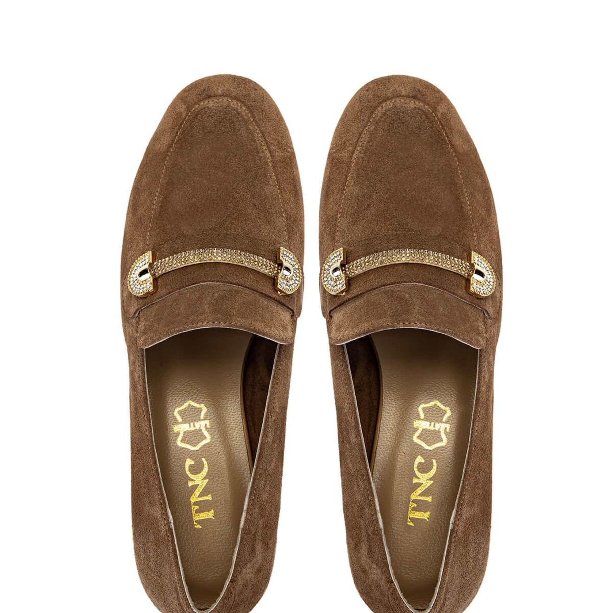 Tamer Tanca Kadın Hakiki Deri Tütün Süet Loafer Ayakkabı