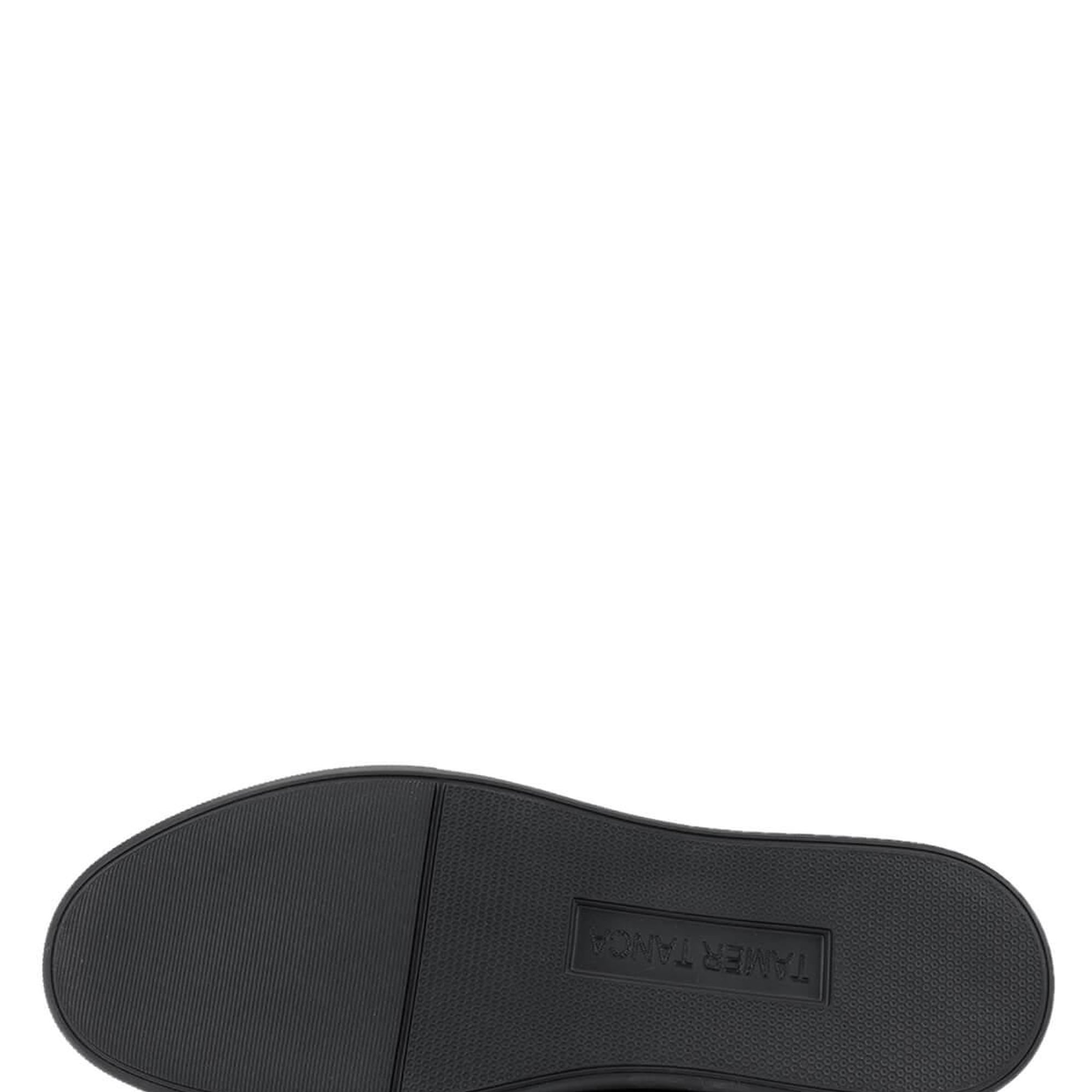 Tamer Tanca Erkek Hakiki Deri Siyah Süet Loafer Ayakkabı