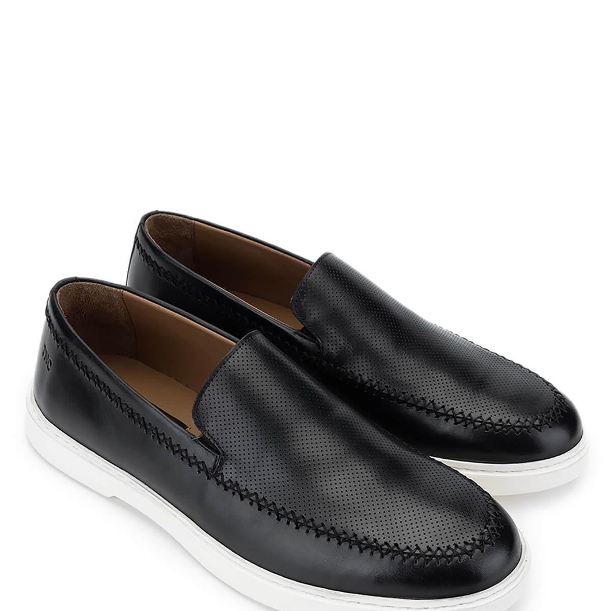 Tamer Tanca Erkek Hakiki Deri Siyah Loafer Ayakkabı