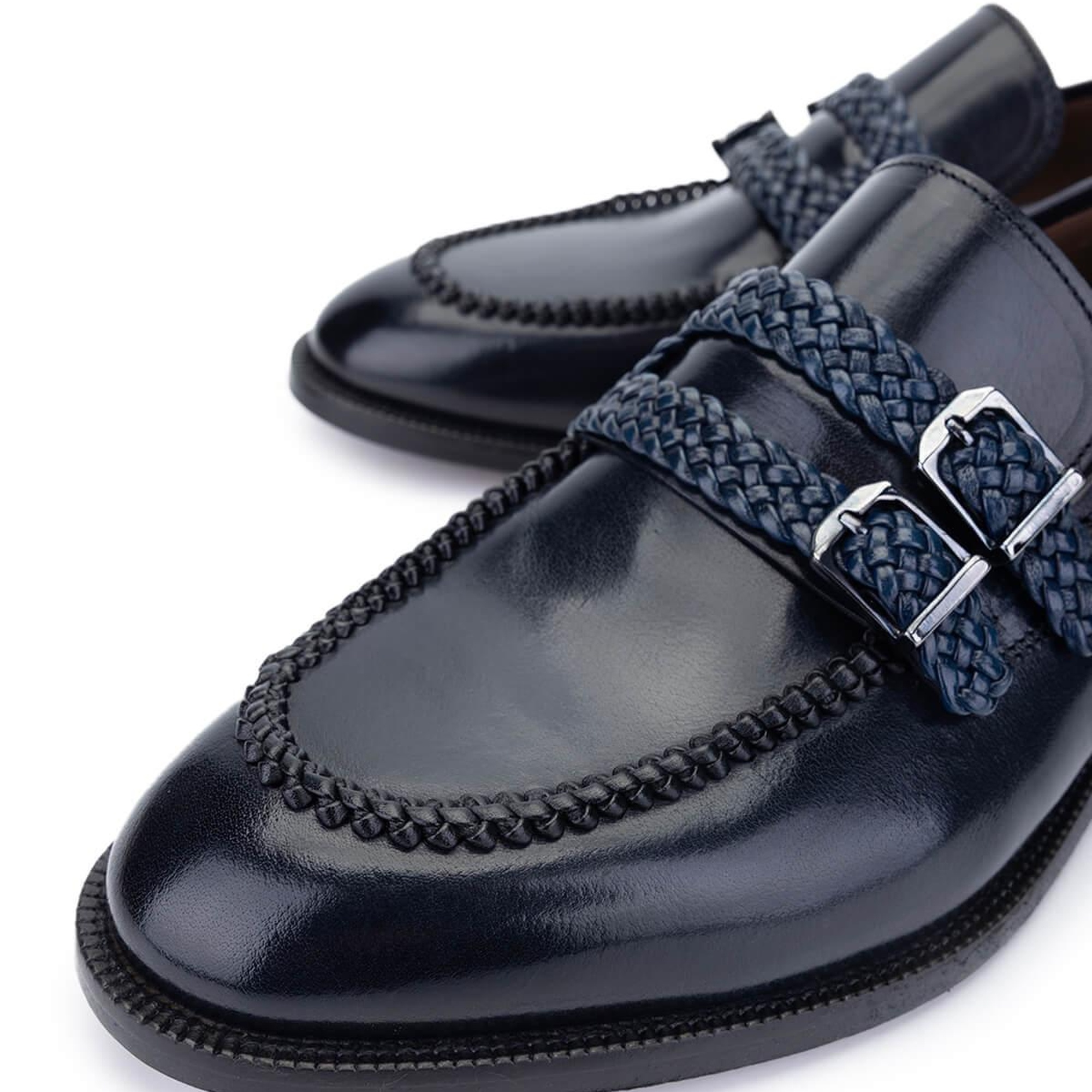 Tamer Tanca Erkek Hakiki Deri Lacivert Klasik Ayakkabı