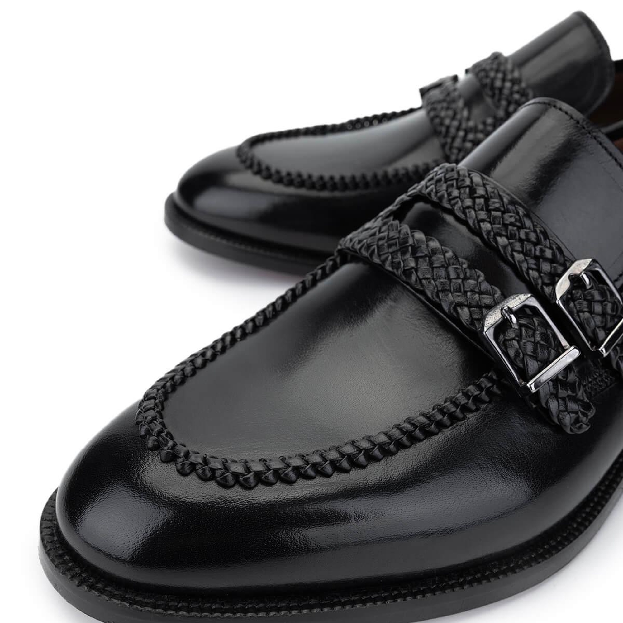 Tamer Tanca Erkek Hakiki Deri Siyah Klasik Ayakkabı