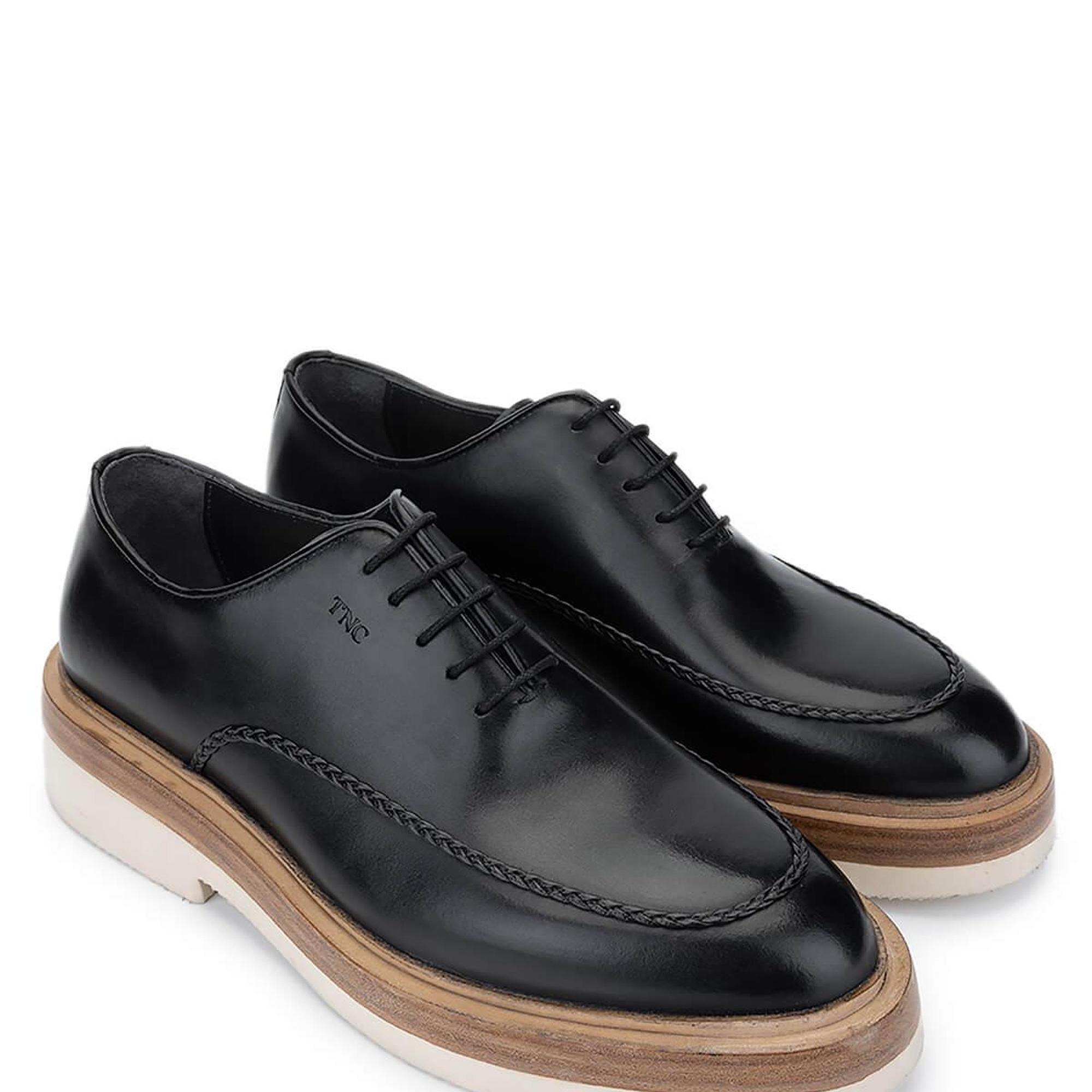 Tamer Tanca Erkek Hakiki Deri Siyah Casual Ayakkabı