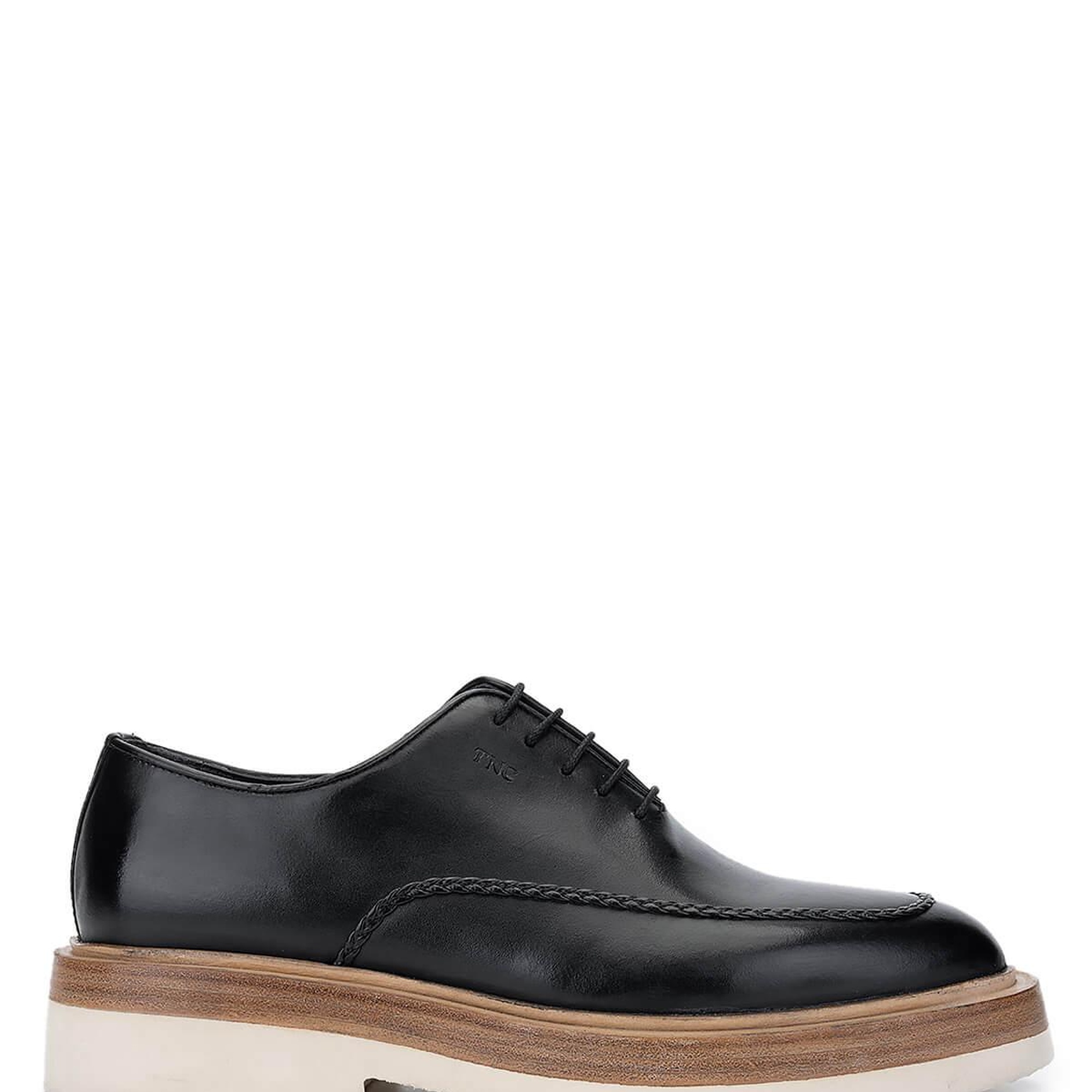 Tamer Tanca Erkek Hakiki Deri Siyah Casual Ayakkabı