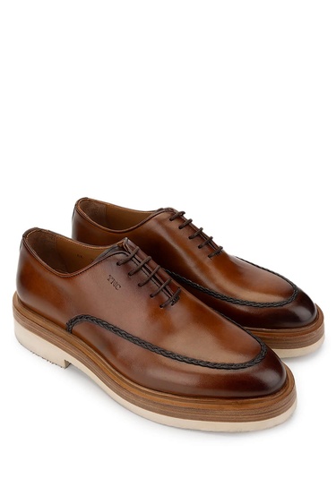  Tamer Tanca Erkek Hakiki Deri Taba Casual Ayakkabı