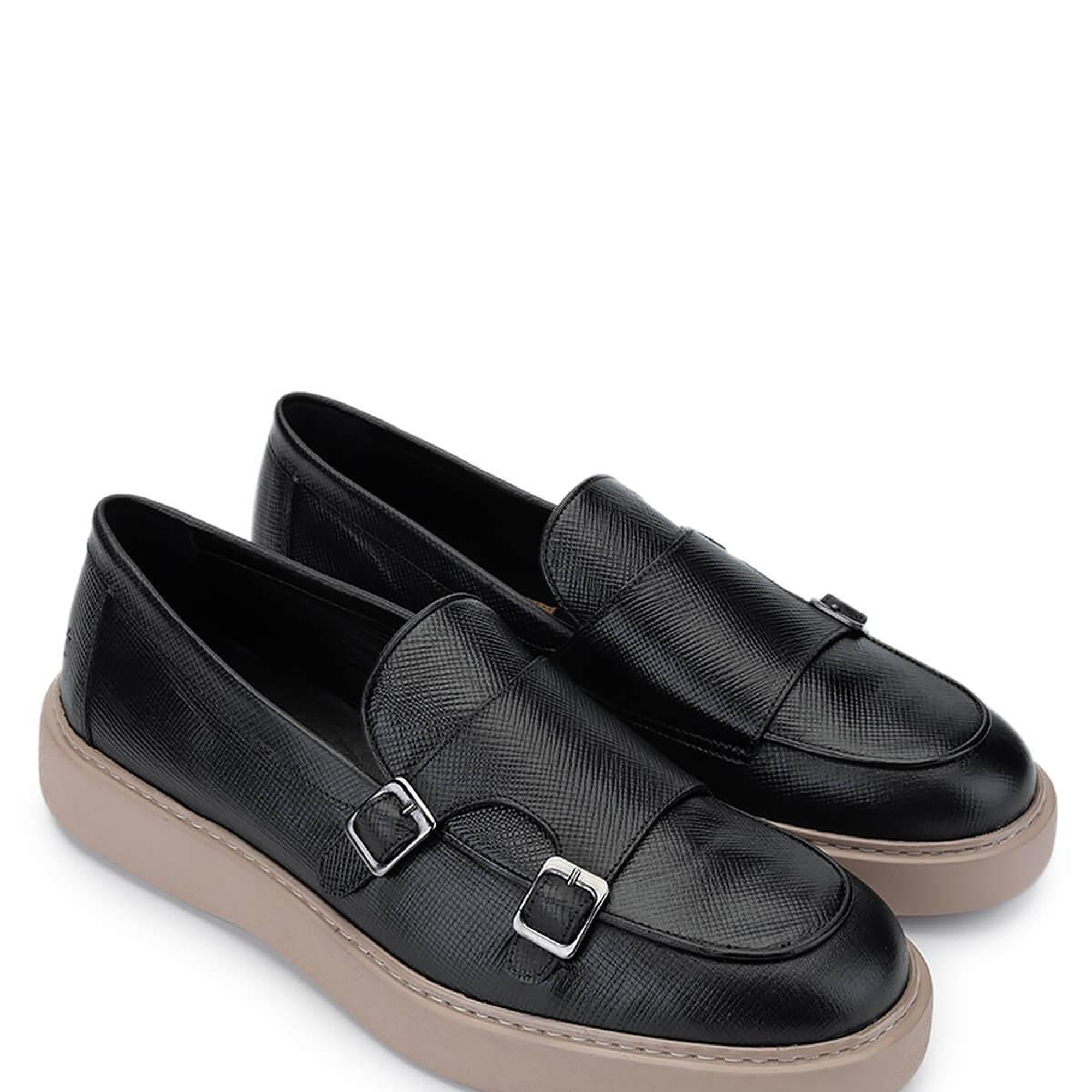 Tamer Tanca Erkek Hakiki Deri Siyah Loafer Ayakkabı