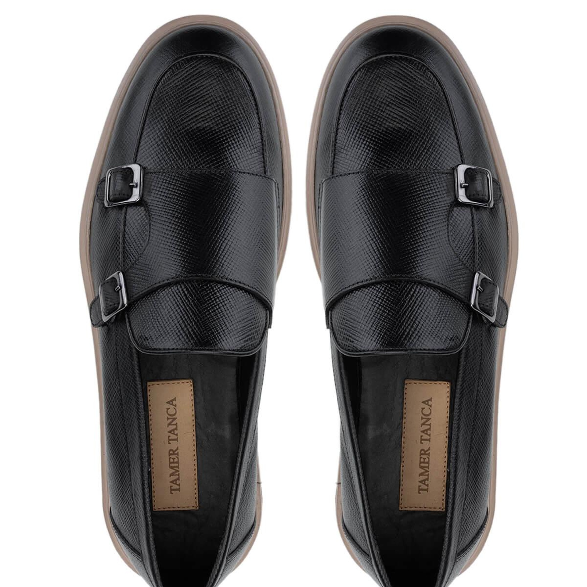 Tamer Tanca Erkek Hakiki Deri Siyah Loafer Ayakkabı