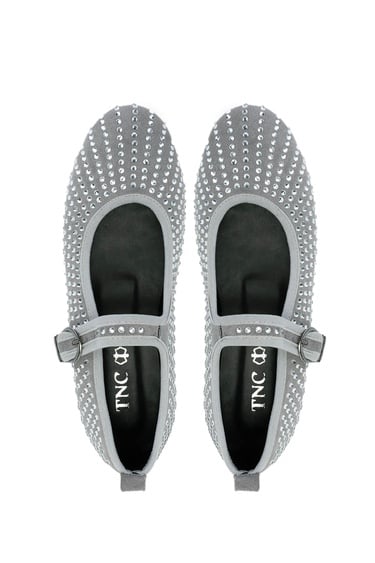  Tamer Tanca Kadın Hakiki Deri Gri Babet Ayakkabı