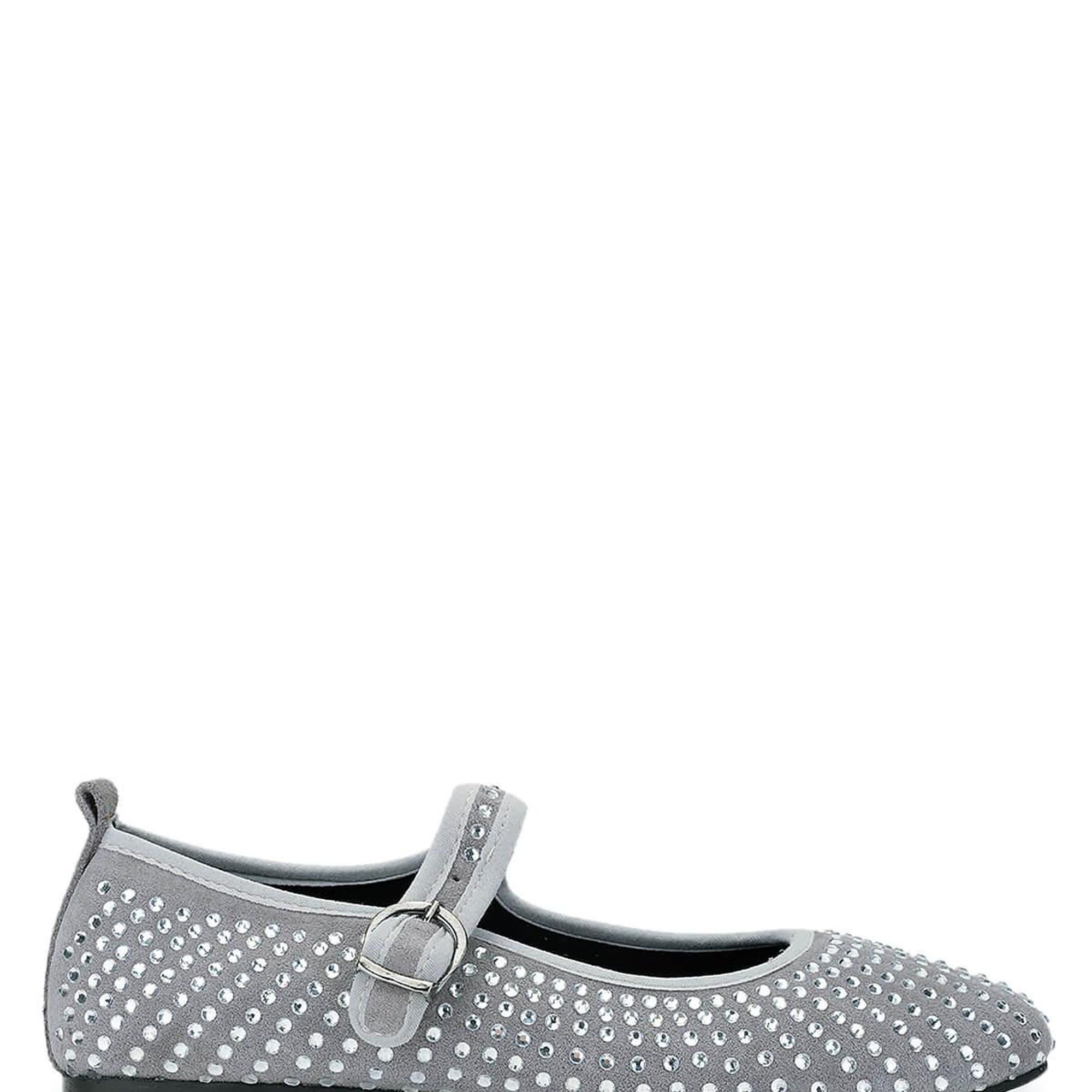 Tamer Tanca Kadın Hakiki Deri Gri Babet Ayakkabı