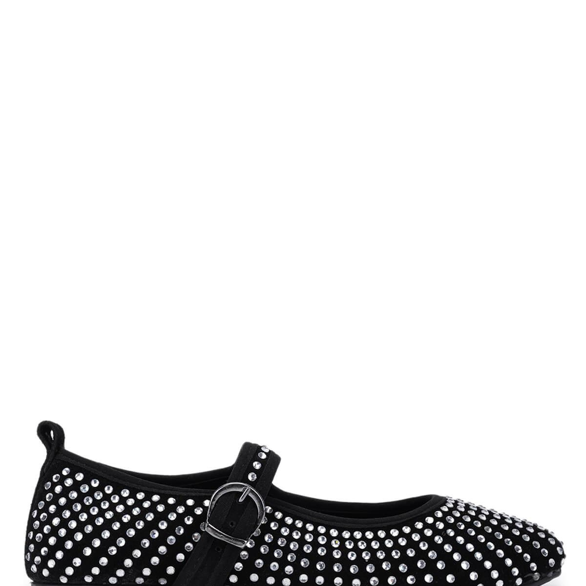 Tamer Tanca Kadın Hakiki Deri Siyah Süet Babet Ayakkabı