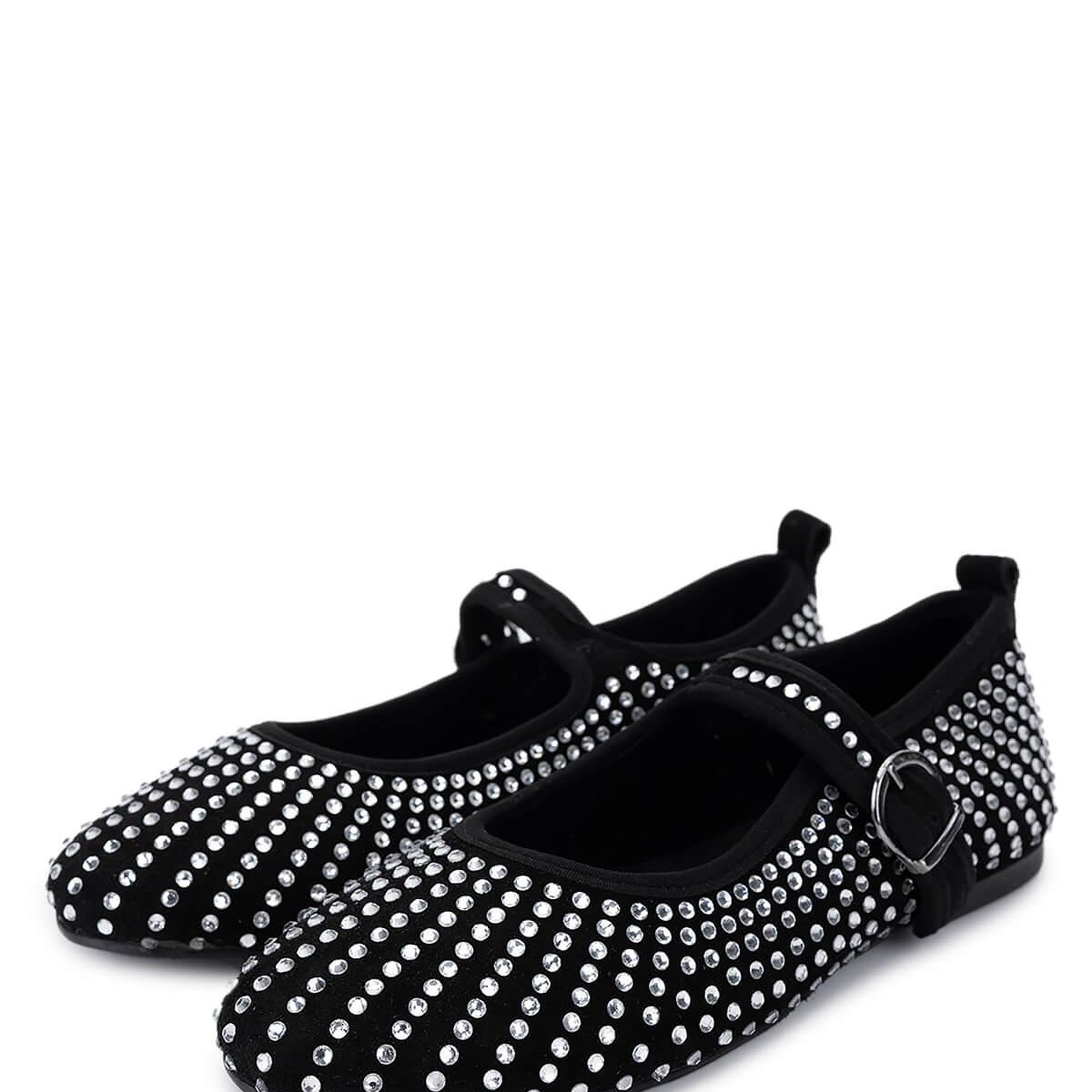 Tamer Tanca Kadın Hakiki Deri Siyah Süet Babet Ayakkabı