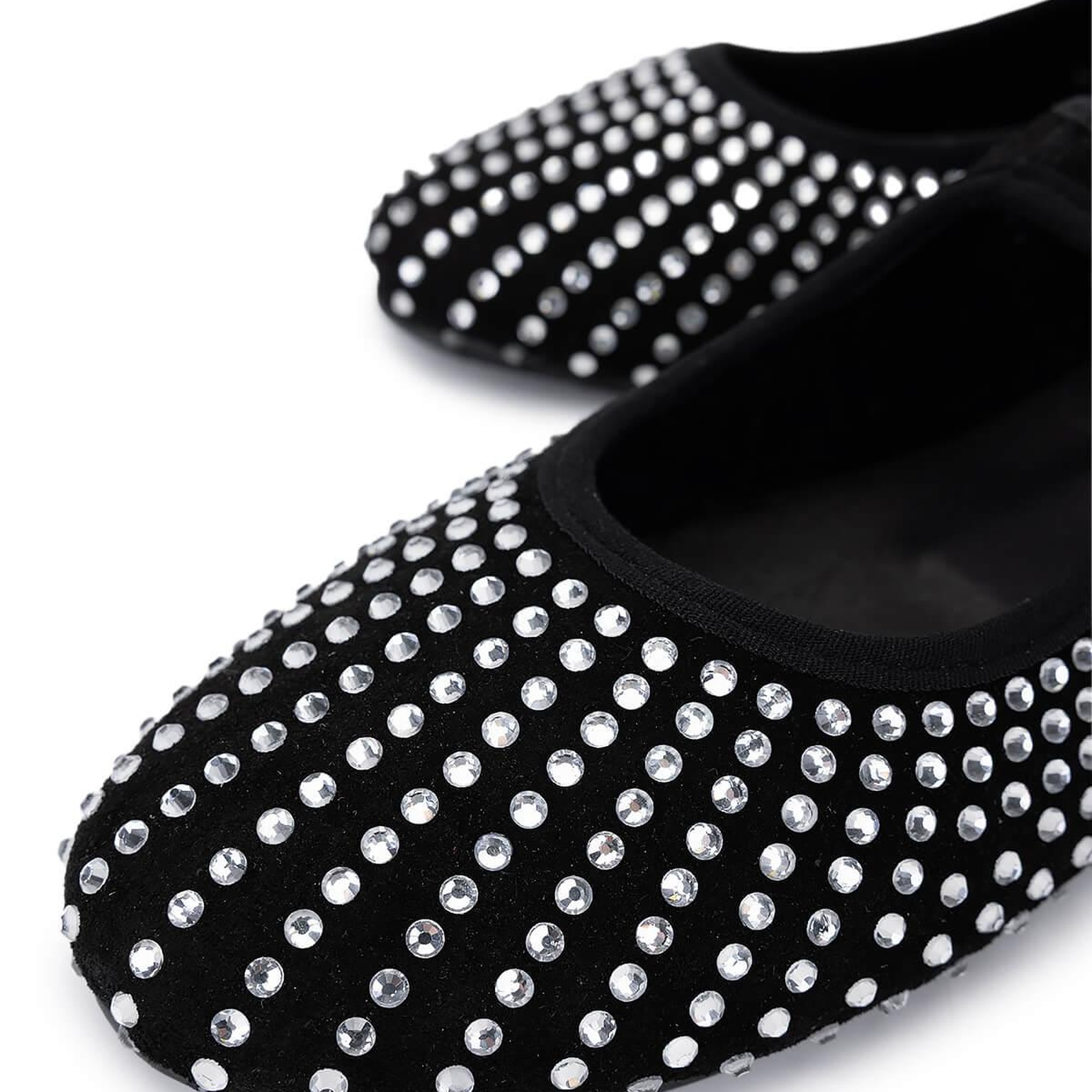 Tamer Tanca Kadın Hakiki Deri Siyah Süet Babet Ayakkabı