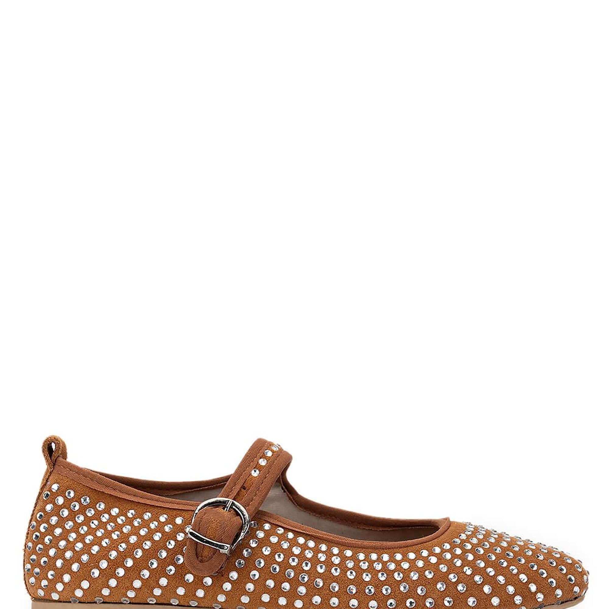 Tamer Tanca Kadın Hakiki Deri Taba Süet Babet Ayakkabı