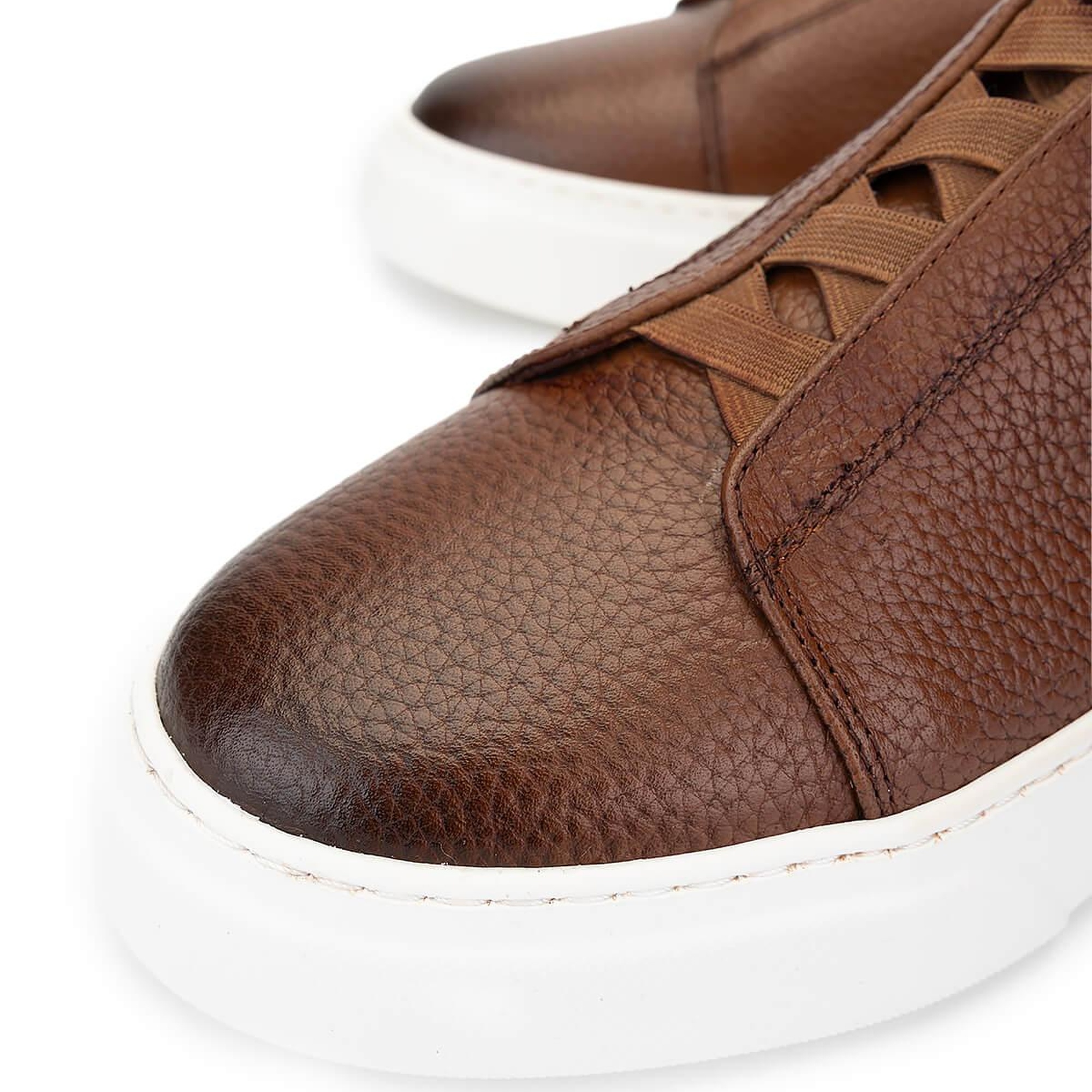 Tamer Tanca Erkek Hakiki Deri Taba Sneakers & Spor Ayakkabı