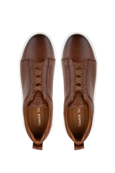  Tamer Tanca Erkek Hakiki Deri Taba Sneakers & Spor Ayakkabı