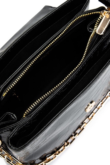  Tamer Tanca Kadın Vegan Siyah Omuz Çanta