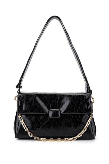  Tamer Tanca Kadın Vegan Siyah Omuz Çanta