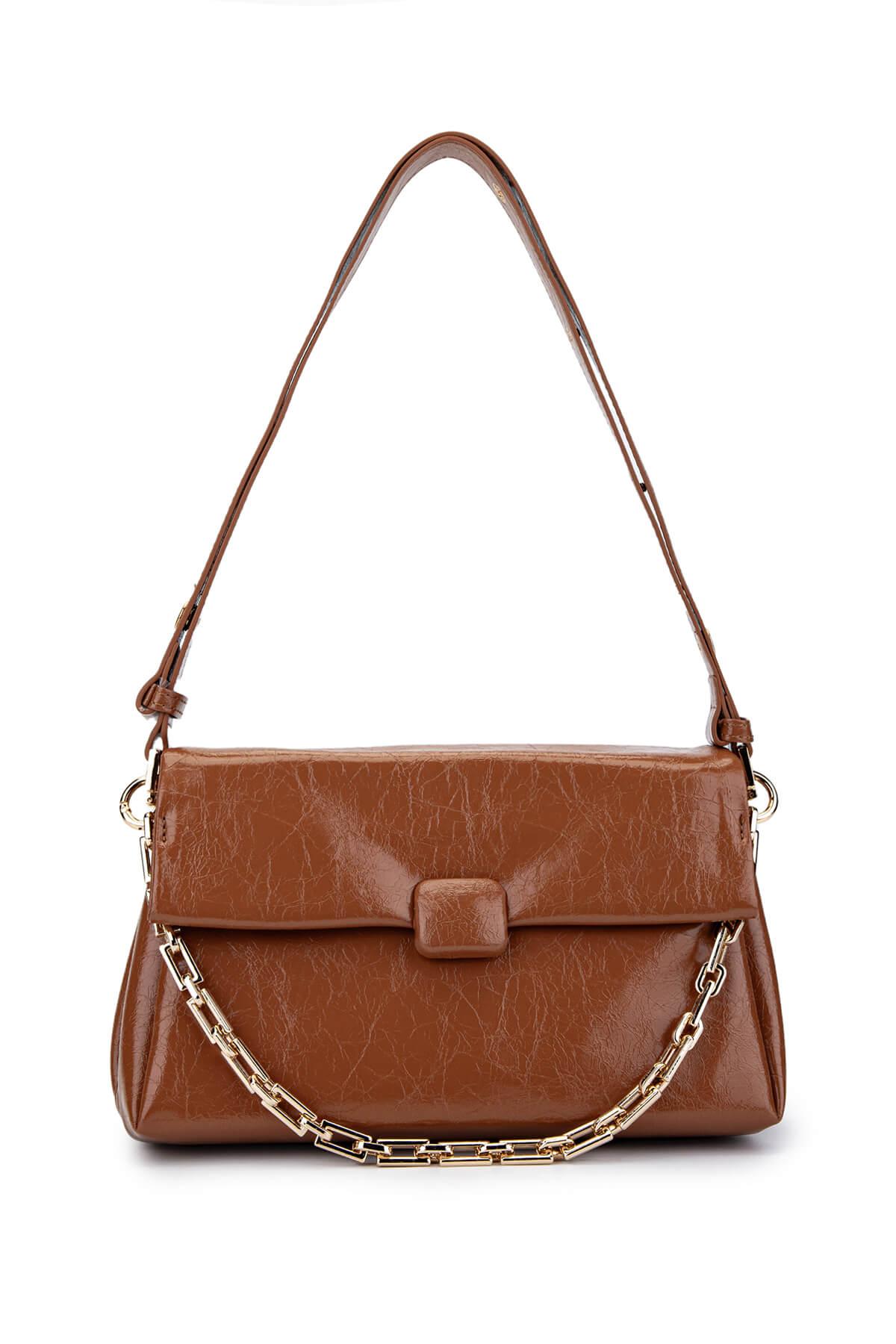  Tamer Tanca Kadın Vegan Camel Omuz Çanta