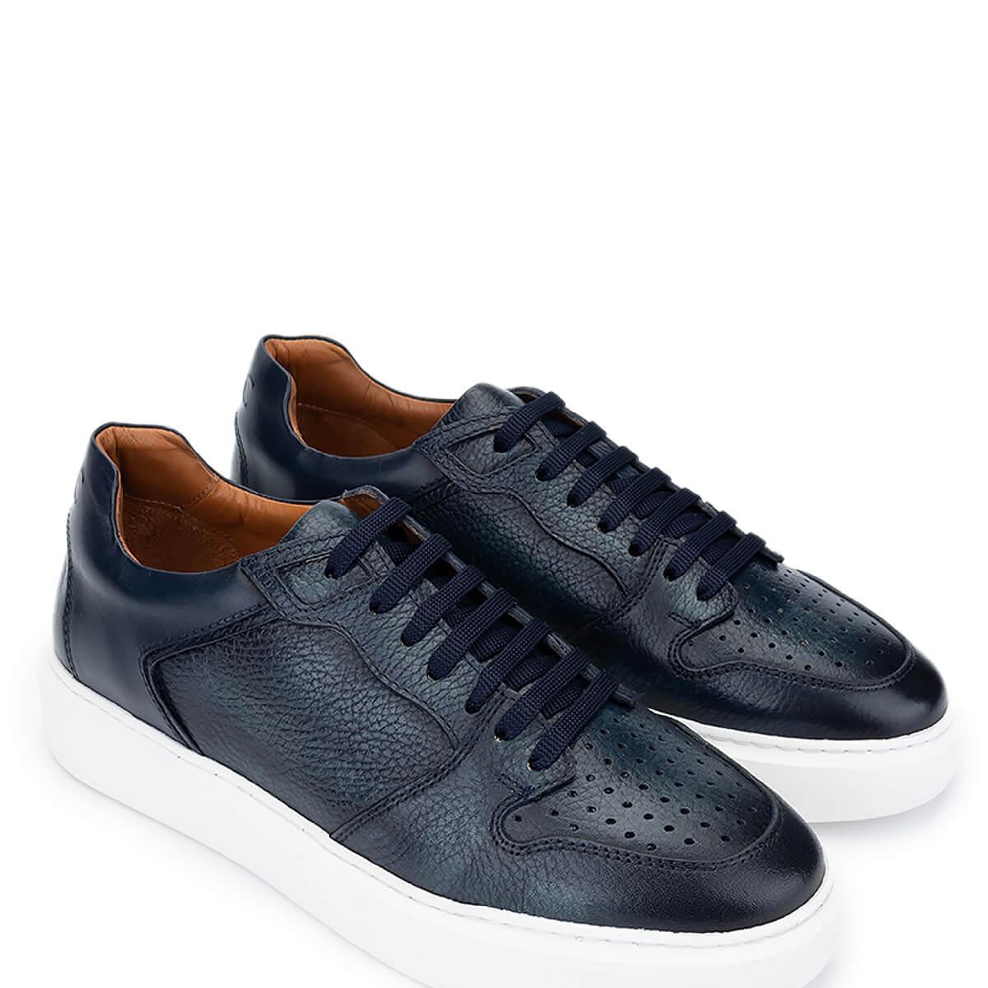 Tamer Tanca Erkek Hakiki Deri Lacivert Sneakers & Spor Ayakkabı