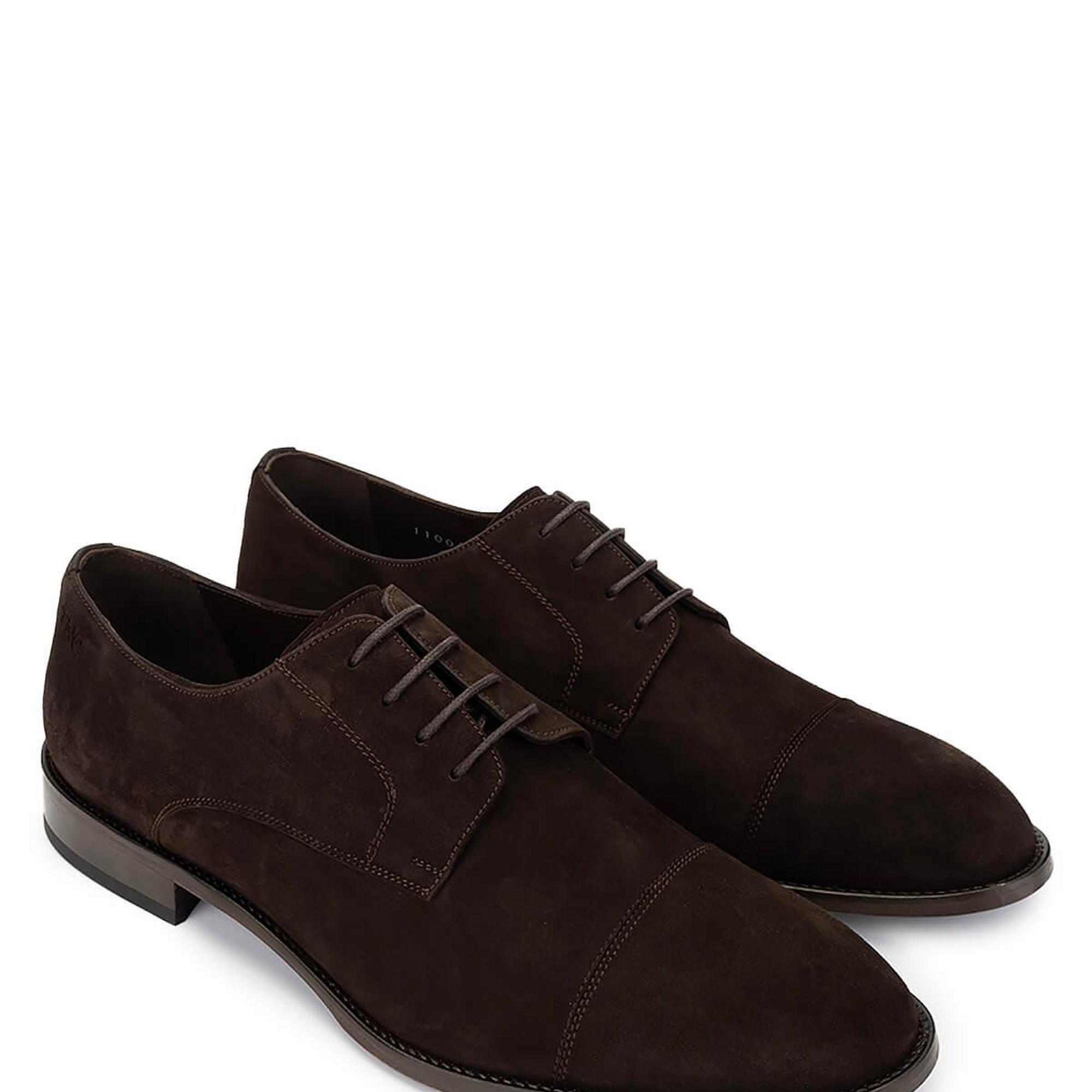 Tamer Tanca Erkek Hakiki Deri Kahverengi Süet Klasik Ayakkabı