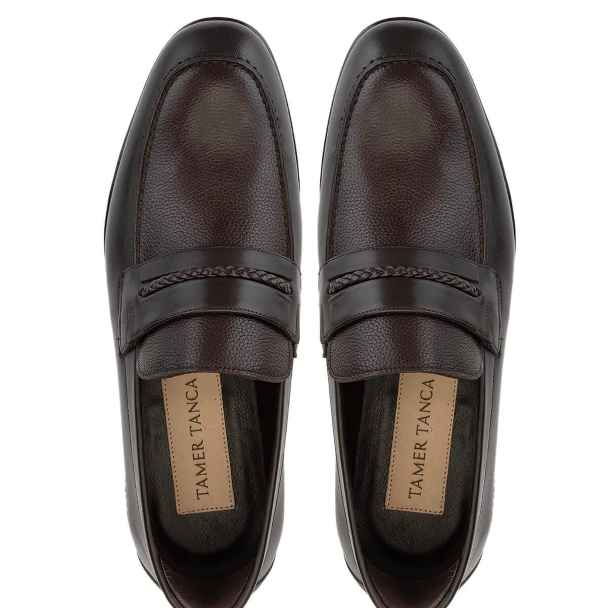 Tamer Tanca Erkek Hakiki Deri Kahverengi Klasik Ayakkabı