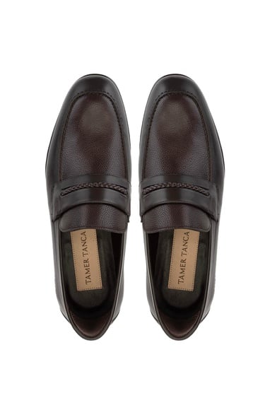  Tamer Tanca Erkek Hakiki Deri Kahverengi Klasik Ayakkabı