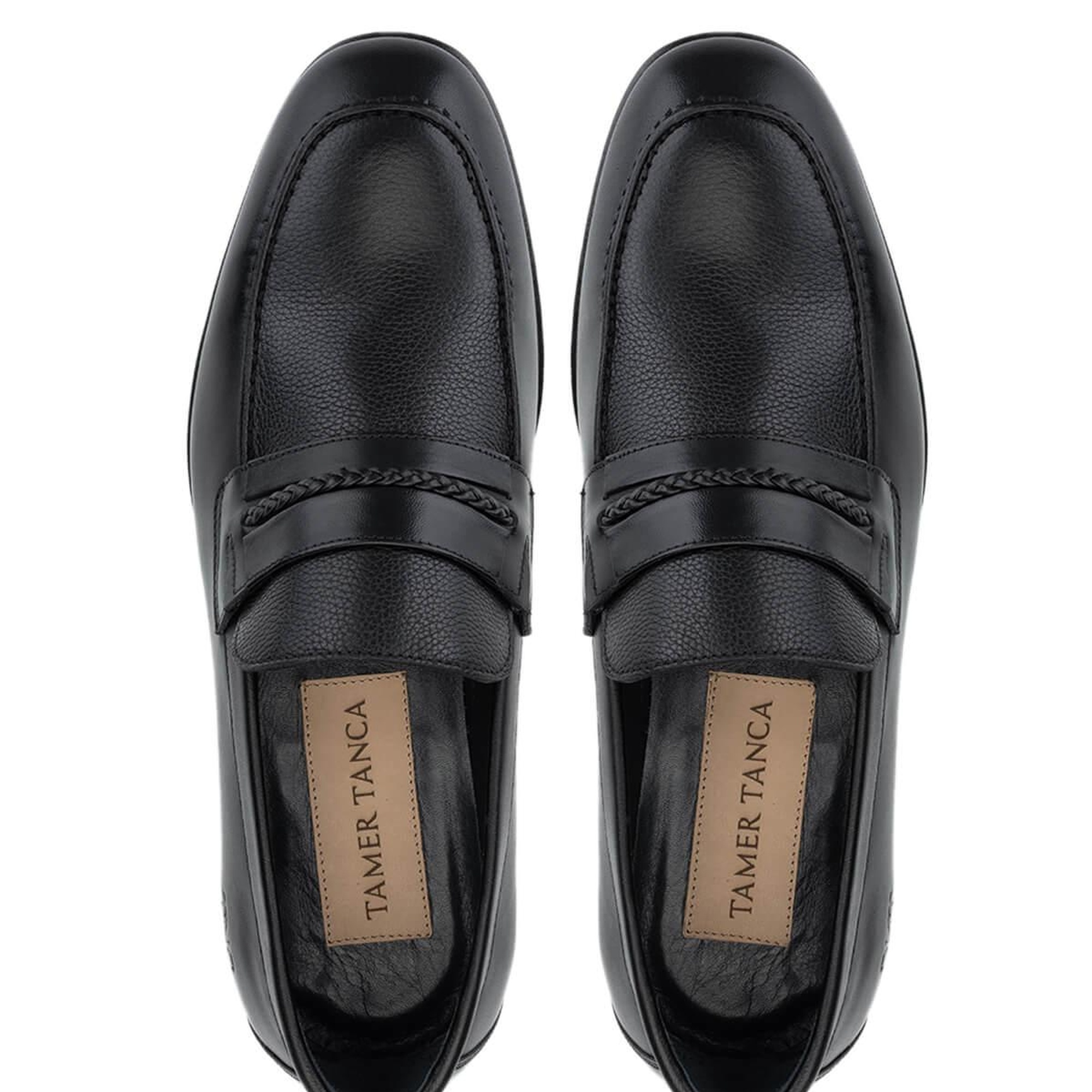 Tamer Tanca Erkek Hakiki Deri Siyah Deri Klasik Ayakkabı