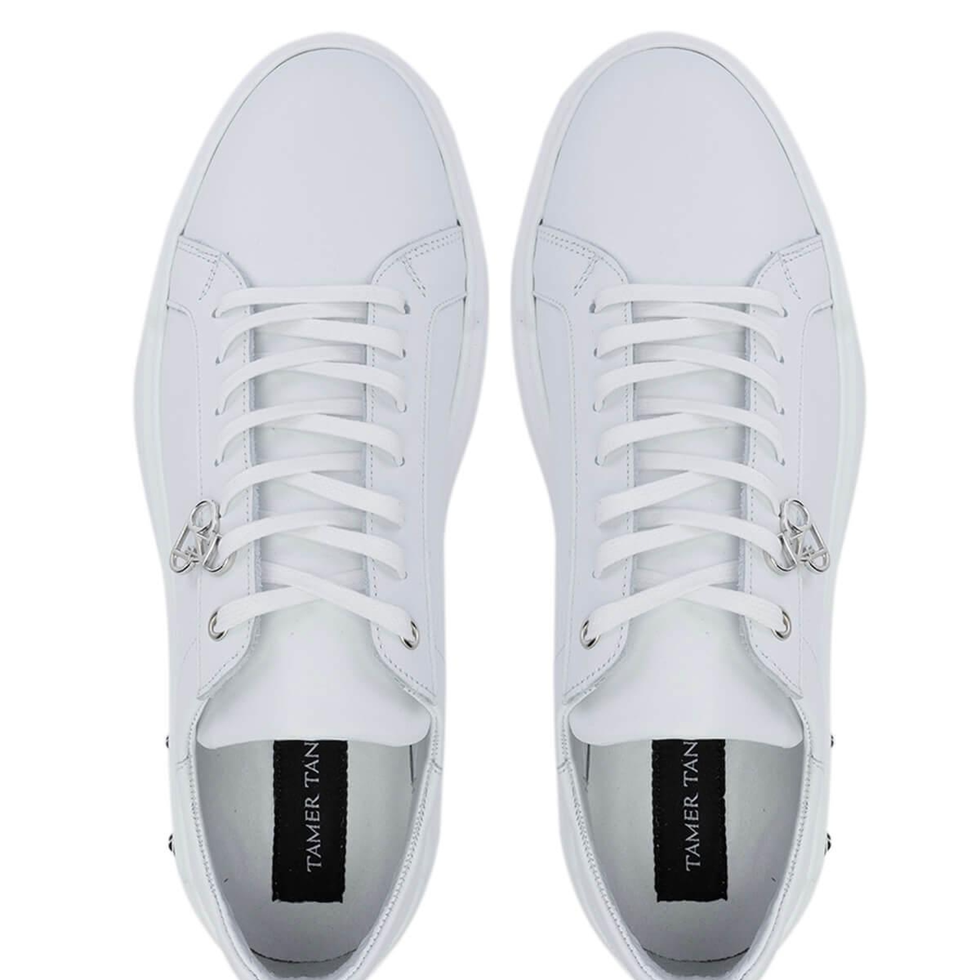 Tamer Tanca Erkek Hakiki Deri Beyaz Sneakers & Spor Ayakkabı