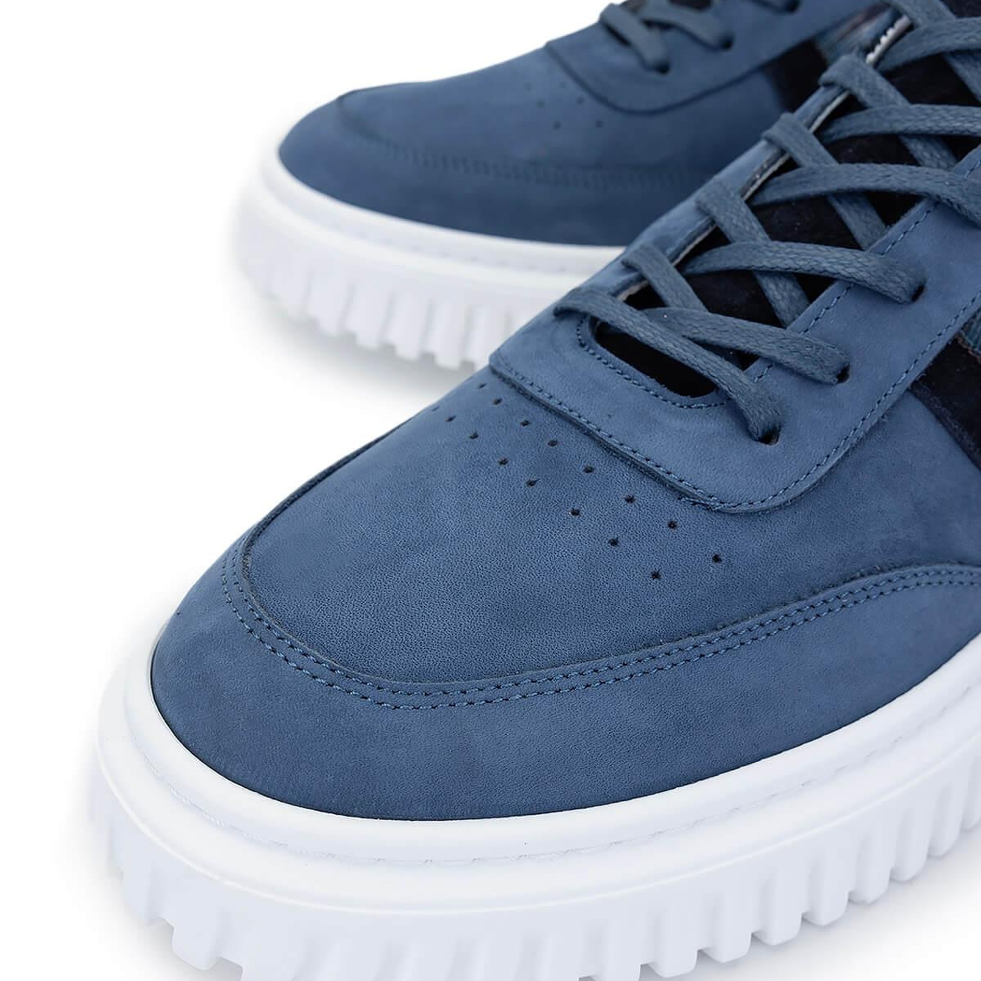 Tamer Tanca Erkek Hakiki Deri Mavi Sneakers & Spor Ayakkabı