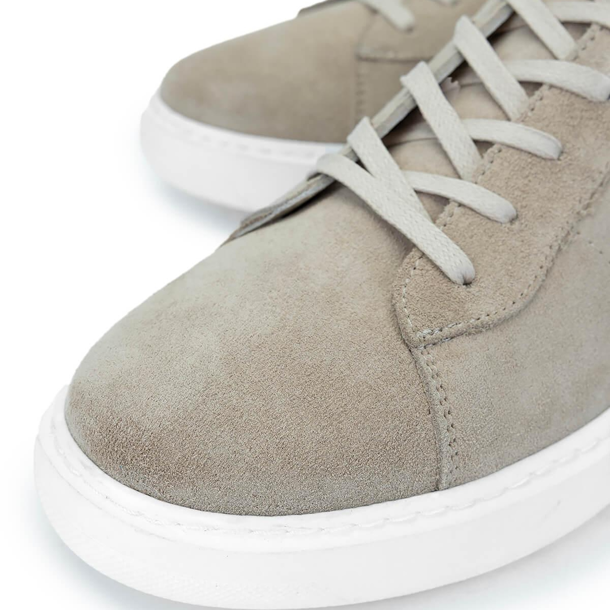 Tamer Tanca Erkek Hakiki Deri Bej Süet Sneakers & Spor Ayakkabı