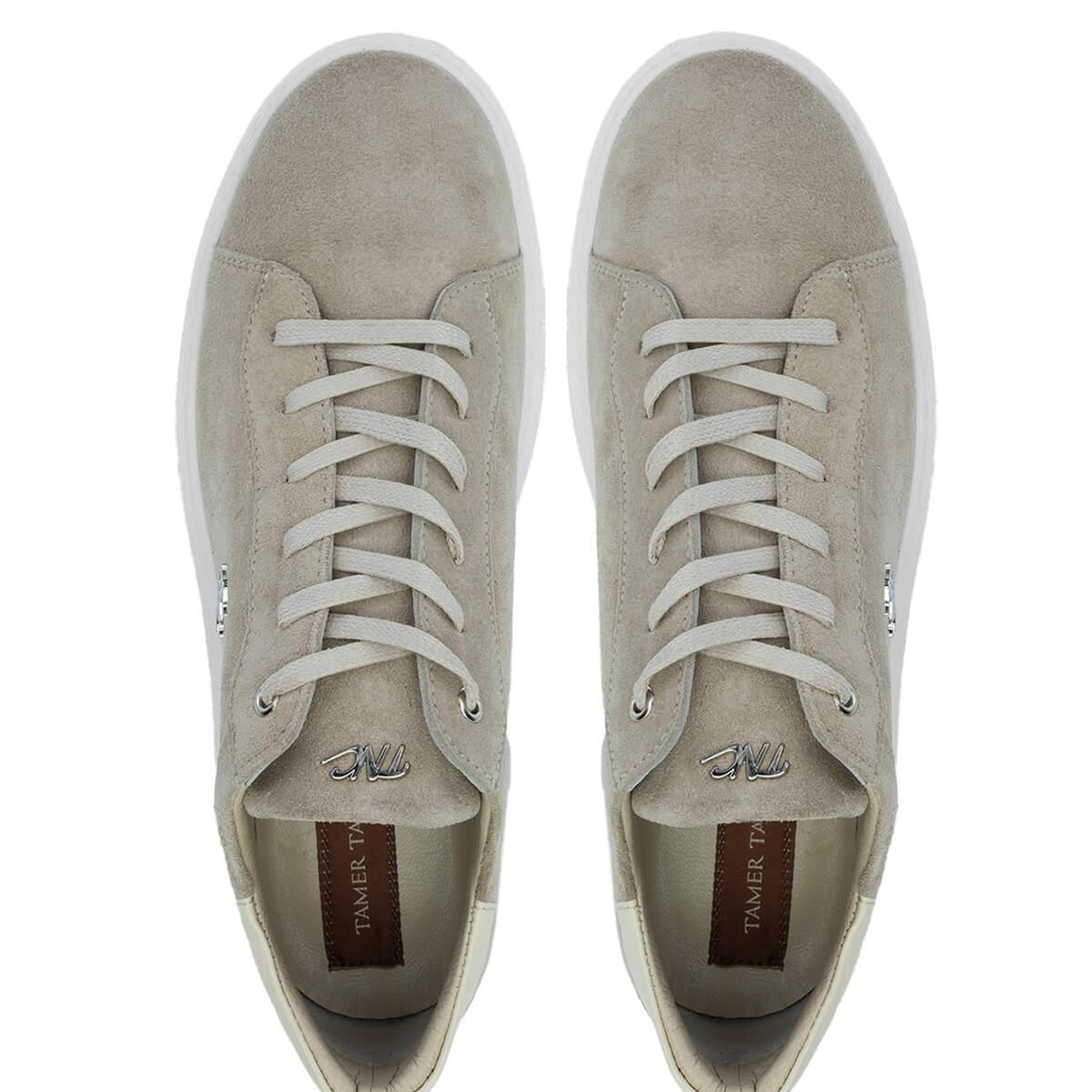 Tamer Tanca Erkek Hakiki Deri Bej Süet Sneakers & Spor Ayakkabı