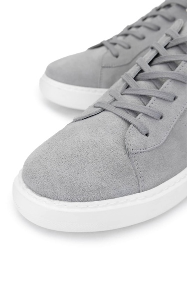  Tamer Tanca Erkek Hakiki Deri Gri Sneakers & Spor Ayakkabı