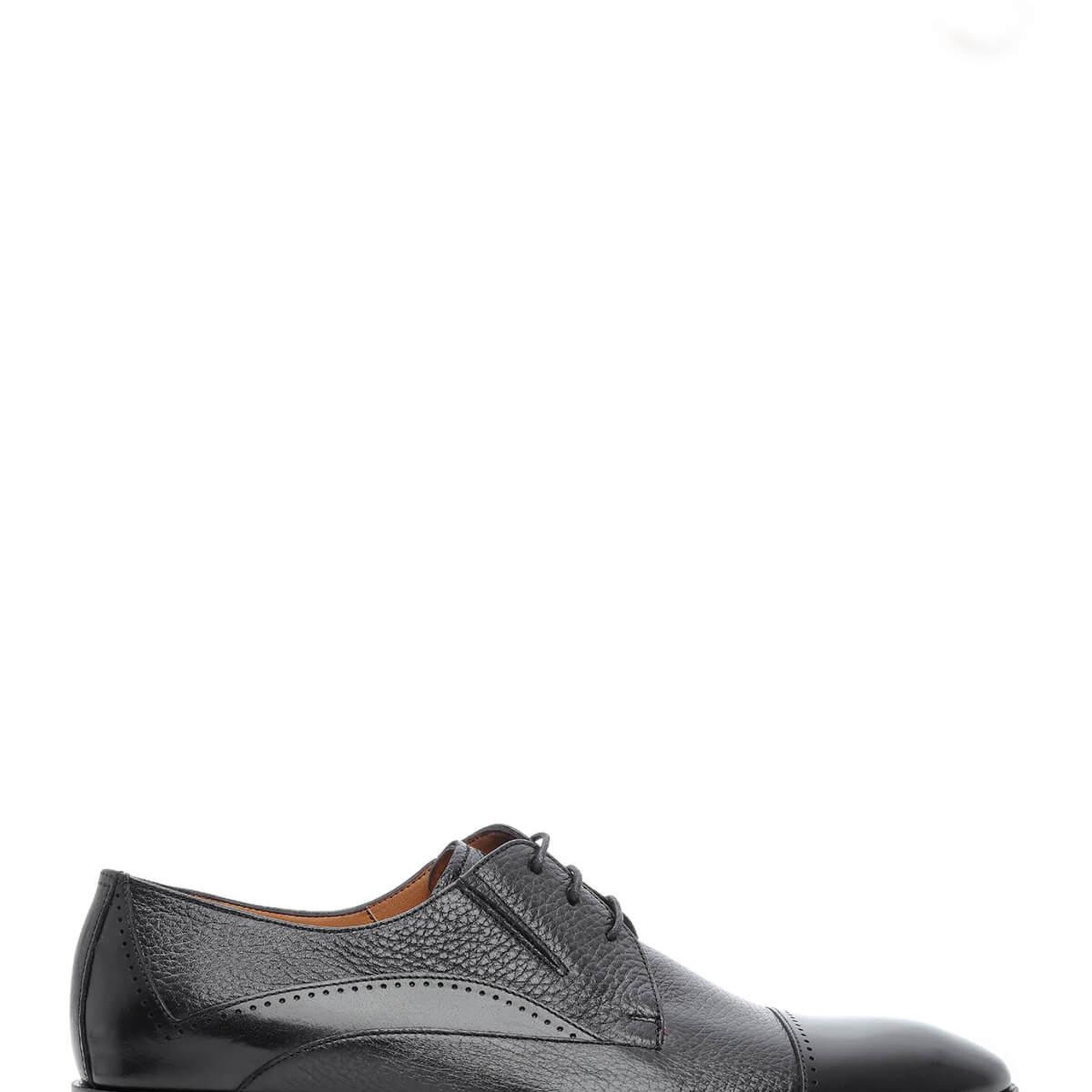 Tamer Tanca Erkek Hakiki Deri Siyah Klasik Ayakkabı