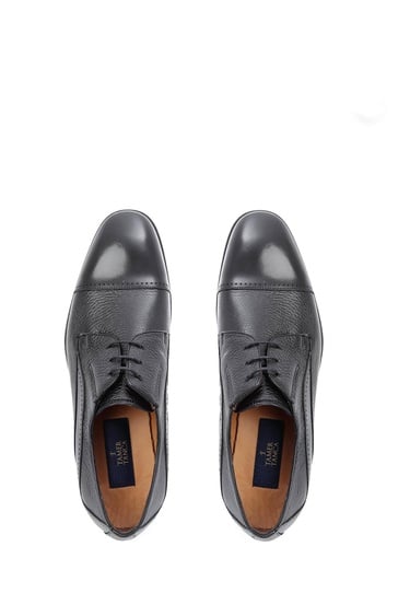  Tamer Tanca Erkek Hakiki Deri Siyah Klasik Ayakkabı