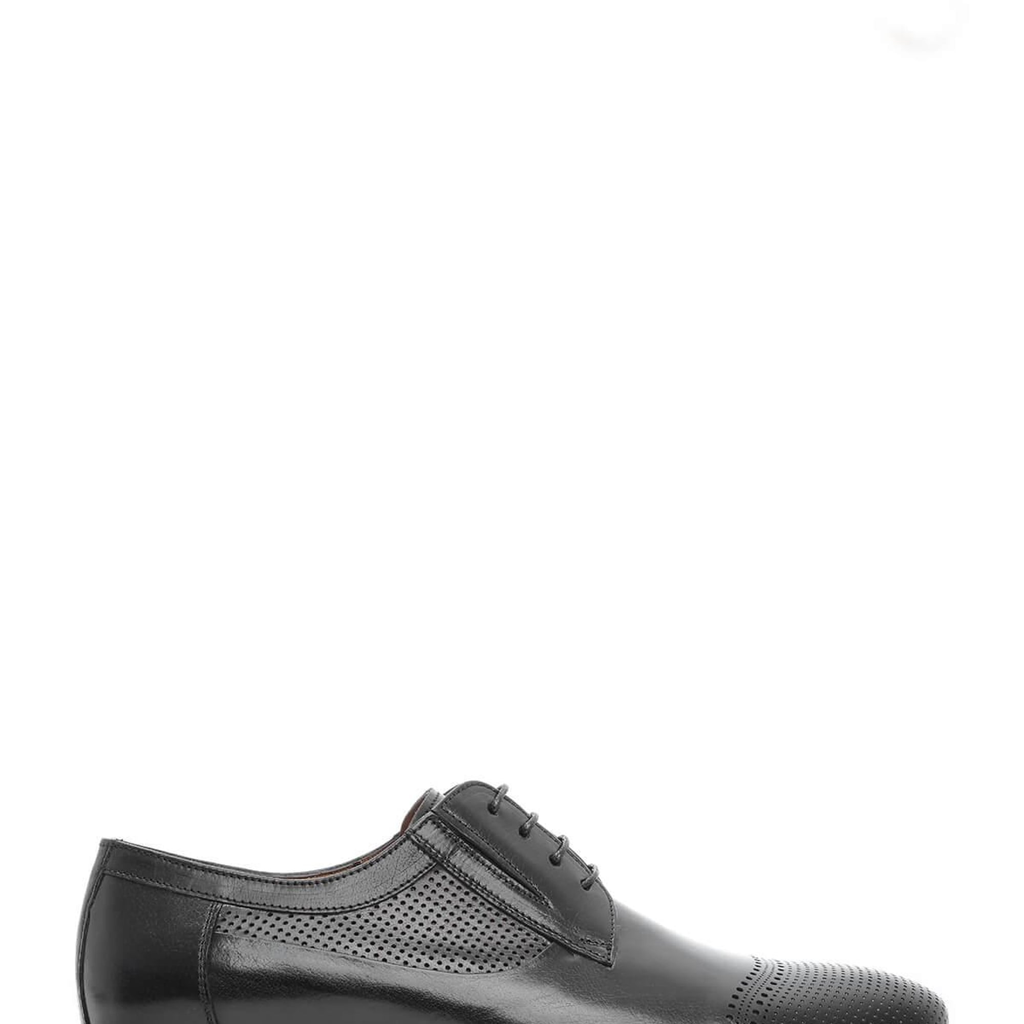 Tamer Tanca Erkek Hakiki Deri Siyah Bufalo Klasik Ayakkabı