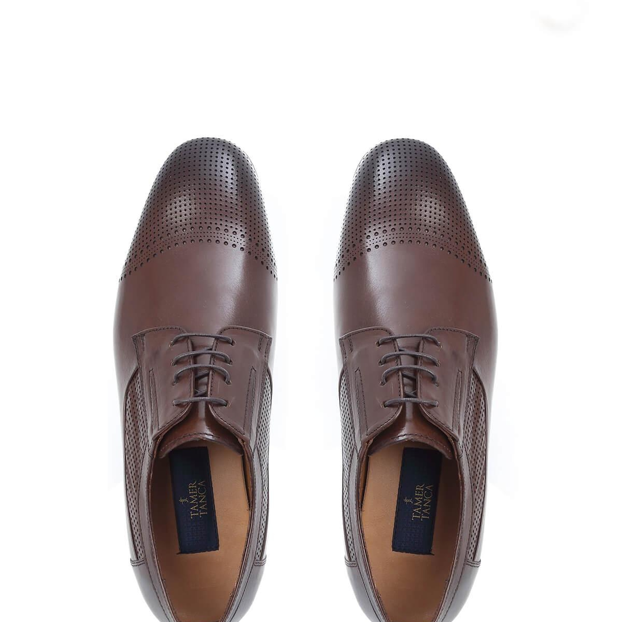 Tamer Tanca Erkek Hakiki Deri Taba Bufalo Klasik Ayakkabı
