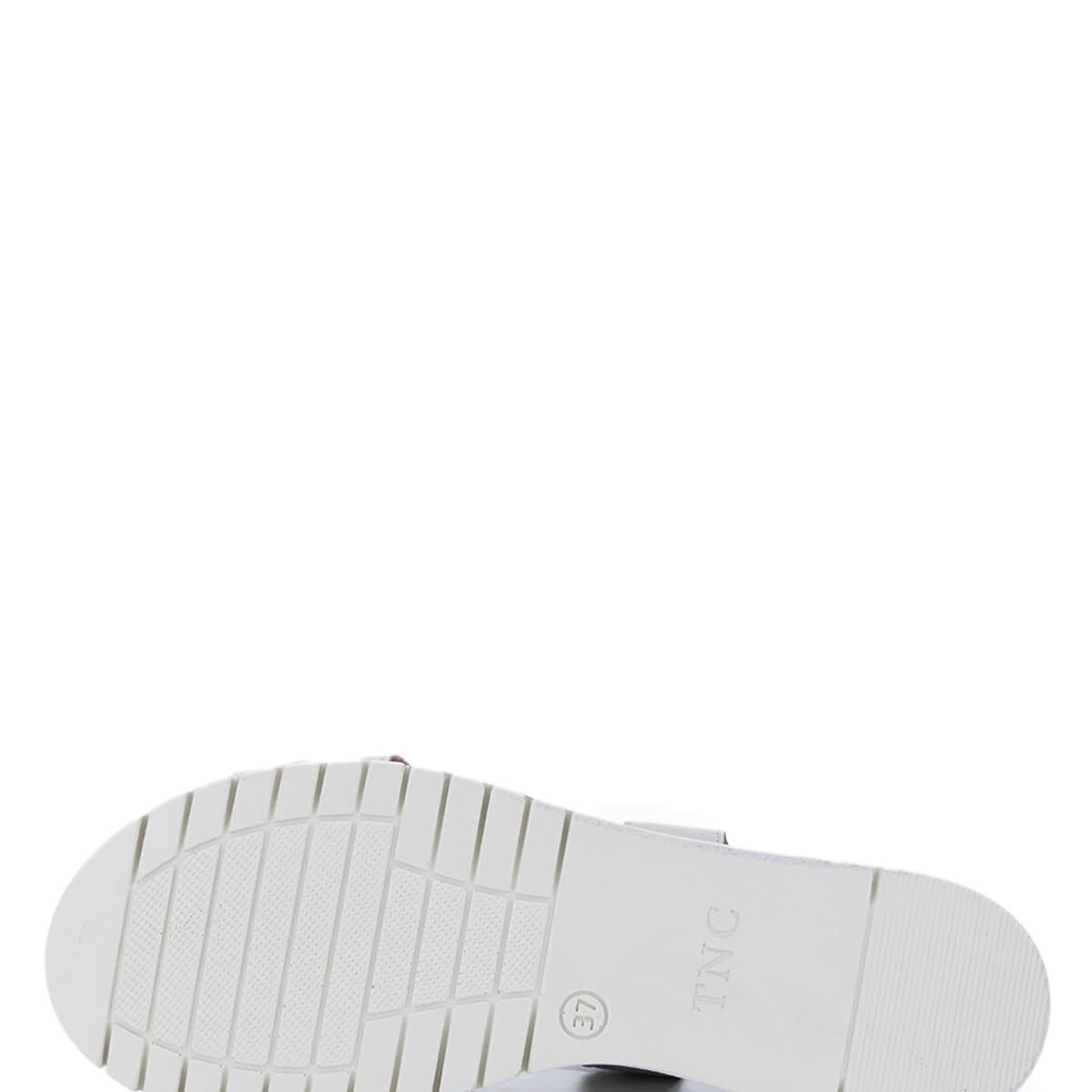 Tamer Tanca Kadın Hakiki Deri Gümüş Topuklu Sandalet