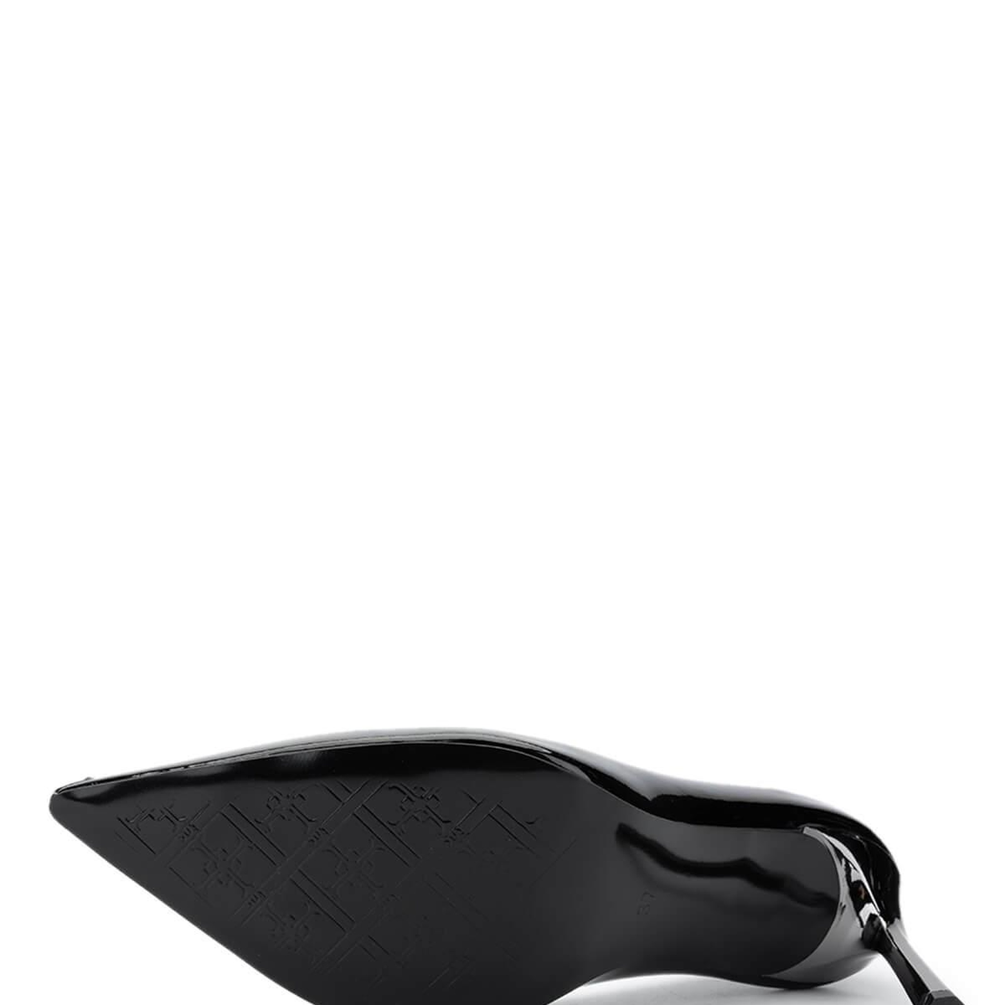 Tamer Tanca Kadın Vegan Siyah Rugan Topuklu Ayakkabı