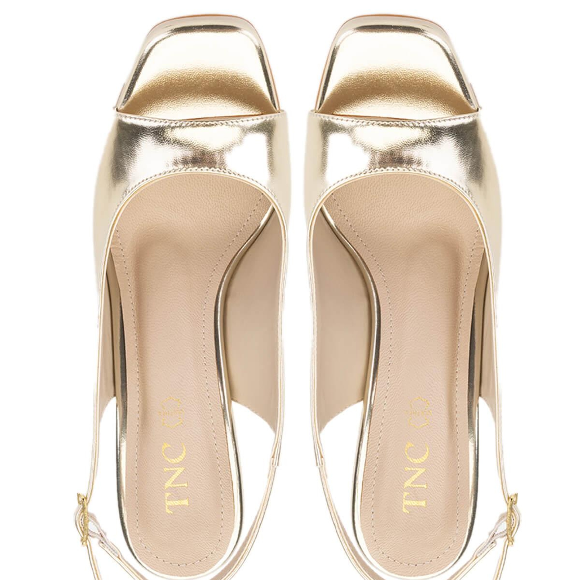 Tamer Tanca Kadın Vegan Dore Topuklu Ayakkabı