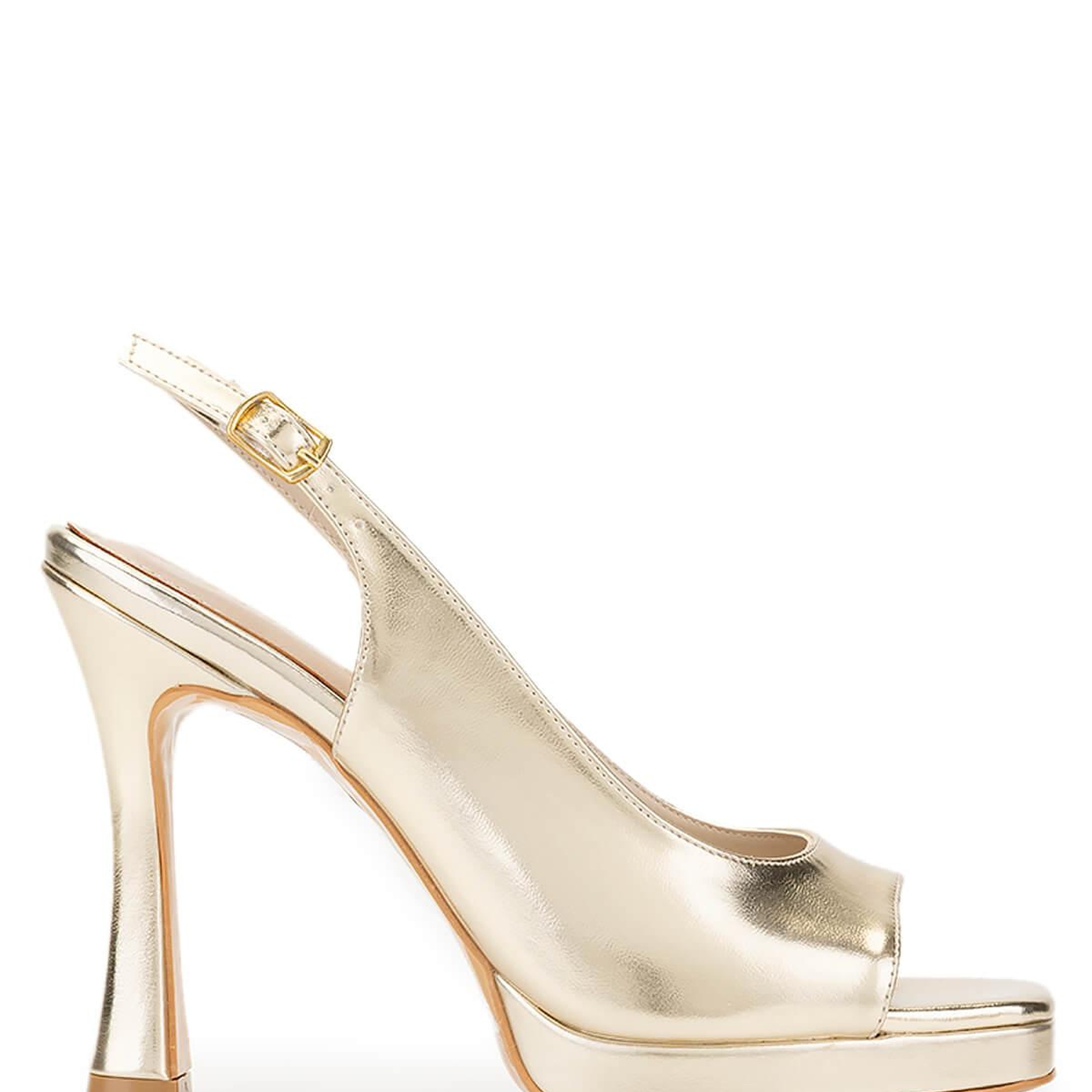 Tamer Tanca Kadın Vegan Dore Topuklu Ayakkabı