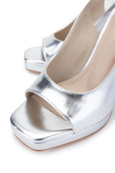  Tamer Tanca Kadın Vegan Lame Topuklu Ayakkabı