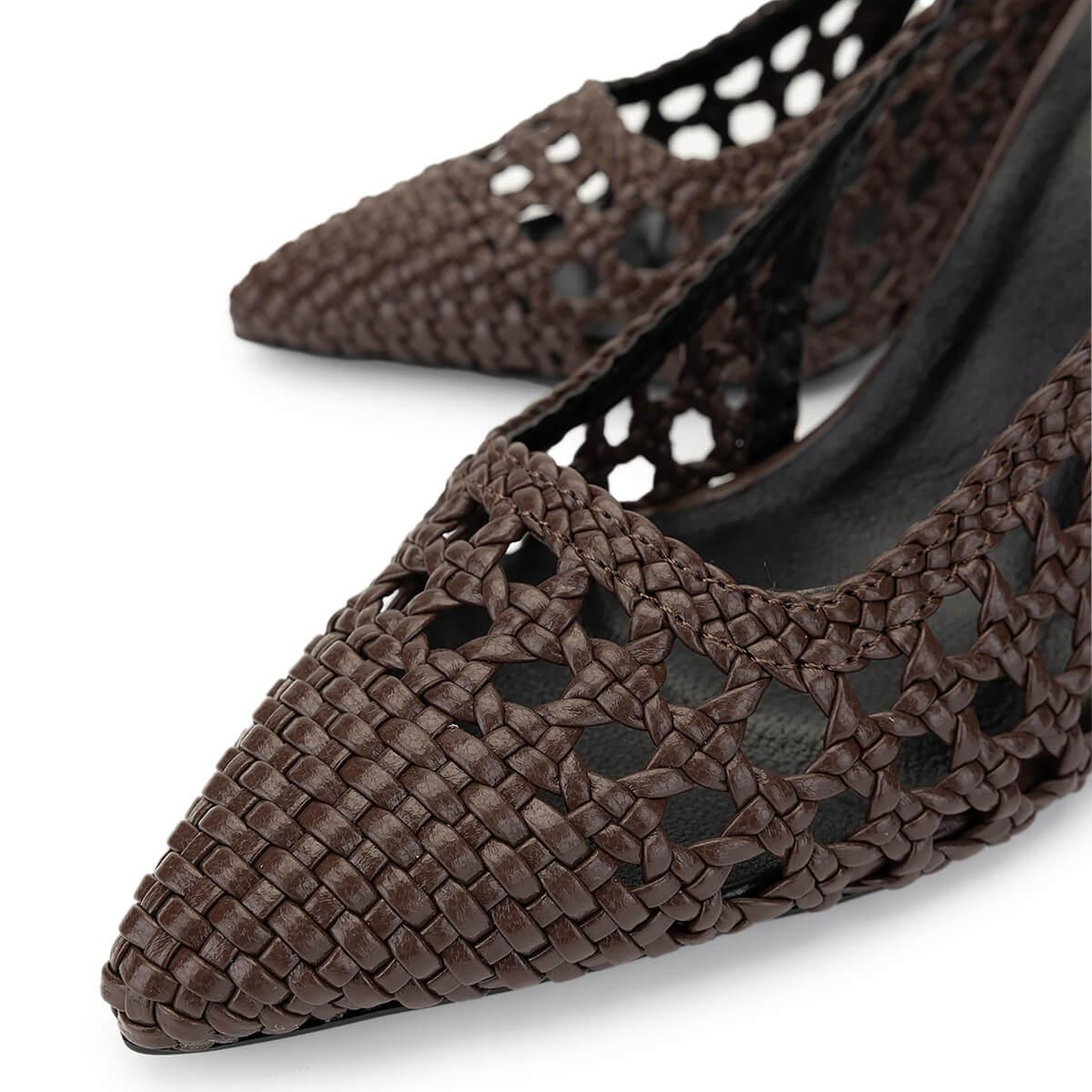 Tamer Tanca Kadın Vegan Kahverengi Topuklu Ayakkabı