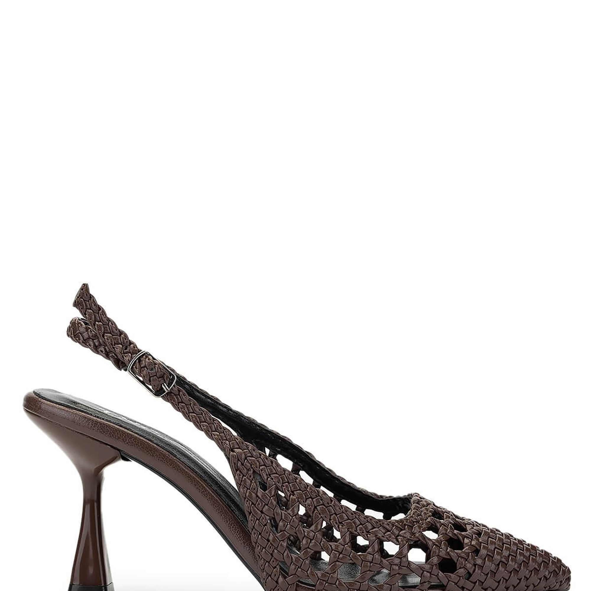 Tamer Tanca Kadın Vegan Kahverengi Topuklu Ayakkabı