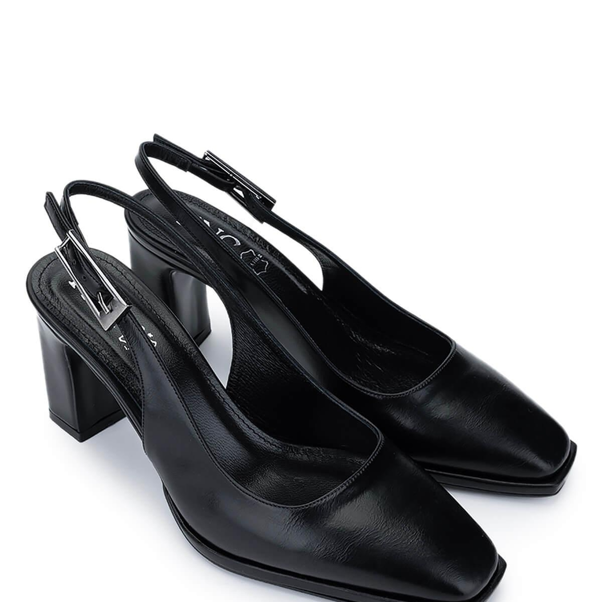 Tamer Tanca Kadın Vegan Siyah Topuklu Ayakkabı