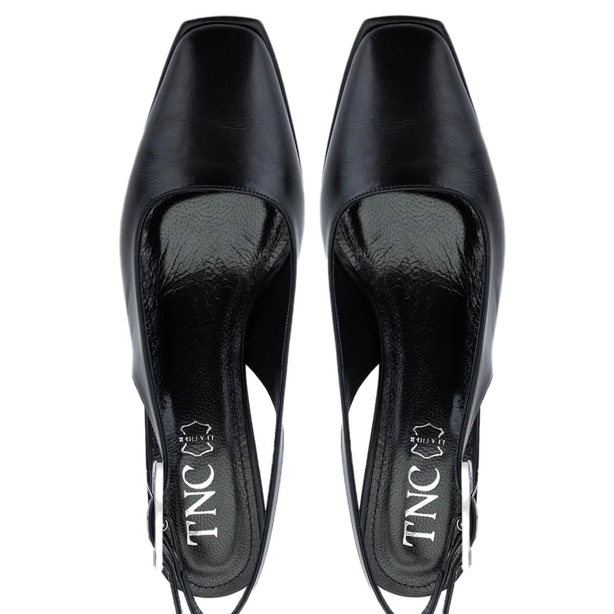 Tamer Tanca Kadın Vegan Siyah Topuklu Ayakkabı