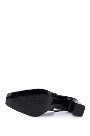  Tamer Tanca Kadın Vegan Siyah Topuklu Ayakkabı