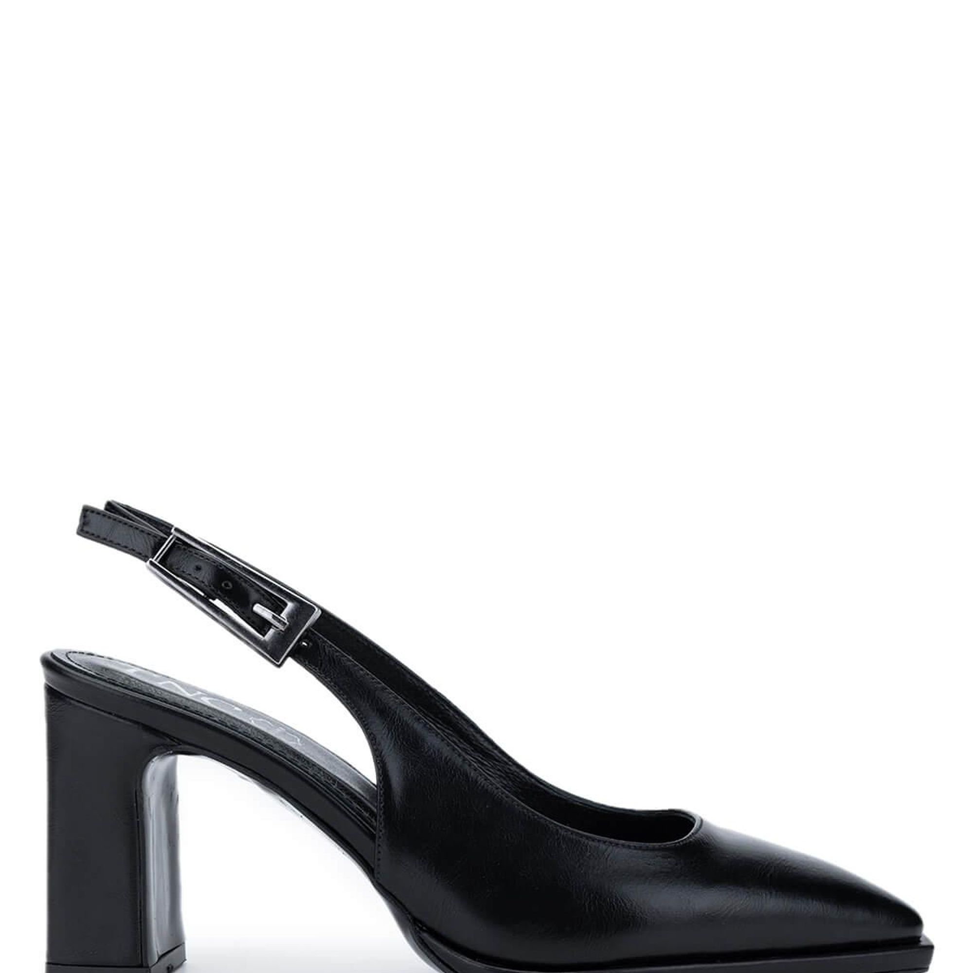 Tamer Tanca Kadın Vegan Siyah Topuklu Ayakkabı